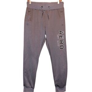 Aeropostale Men's Charcoal Gray Jogger Sweatpants Size S